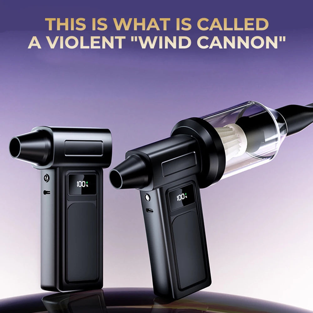 Turbo Jet Fan 100000RPM - Profesjonalna Dmuchawa Bezszczotkowa | 2x Baterie 21700