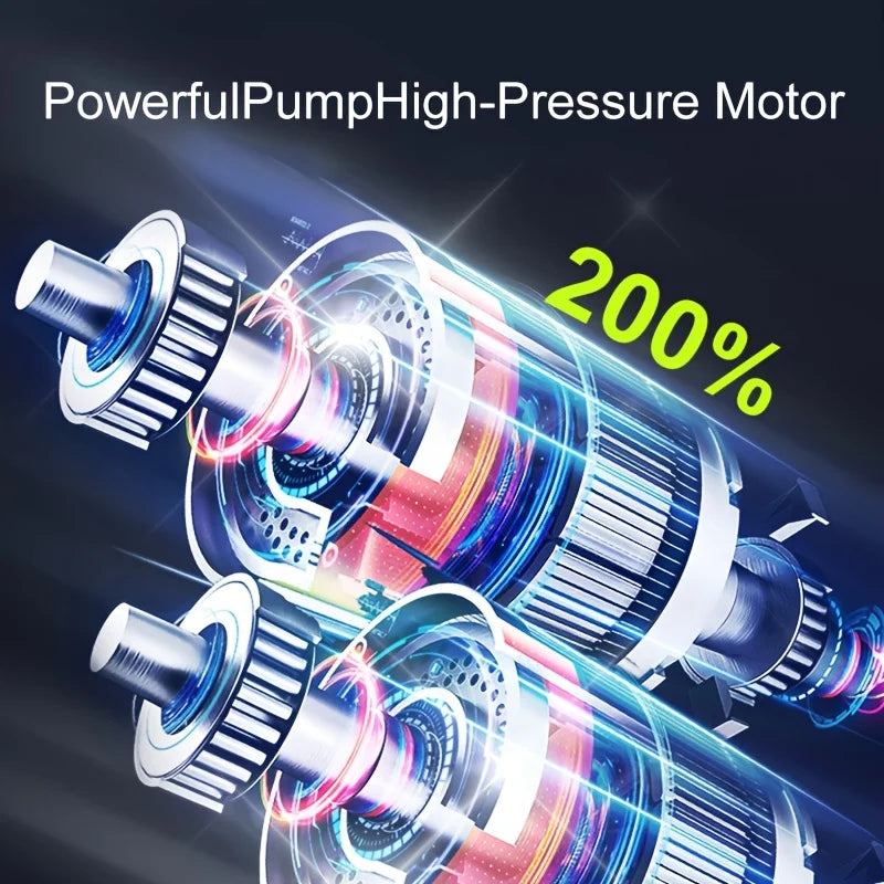 STSCELZ Pompka Samochodowa 150PSI | 3x Szybsza, LED, Wyświetlacz Cyfrowy, Akumulator