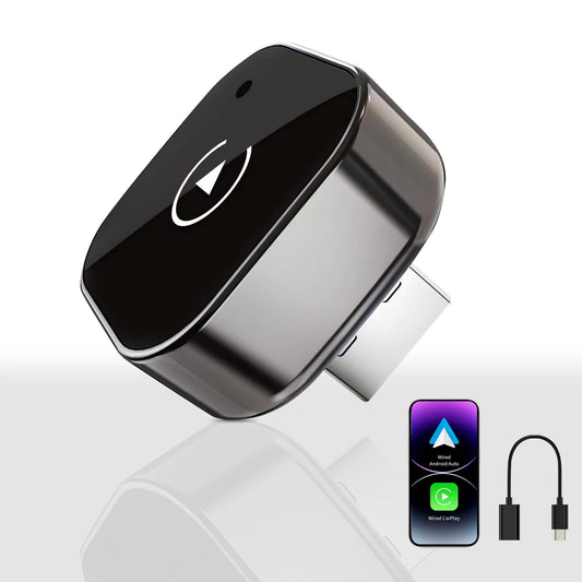 Pionray Adapter Bezprzewodowy CarPlay i Android Auto | USB-C, WiFi 5GHz, BT 5.0