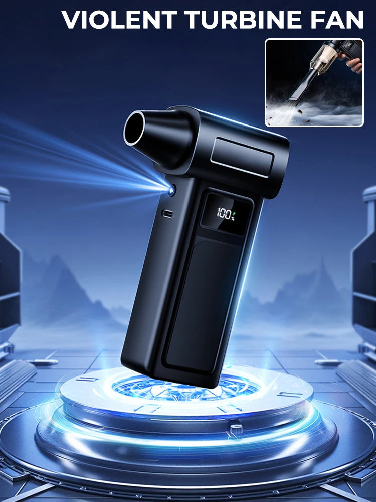 Turbo Jet Fan 100000RPM - Profesjonalna Dmuchawa Bezszczotkowa | 2x Baterie 21700