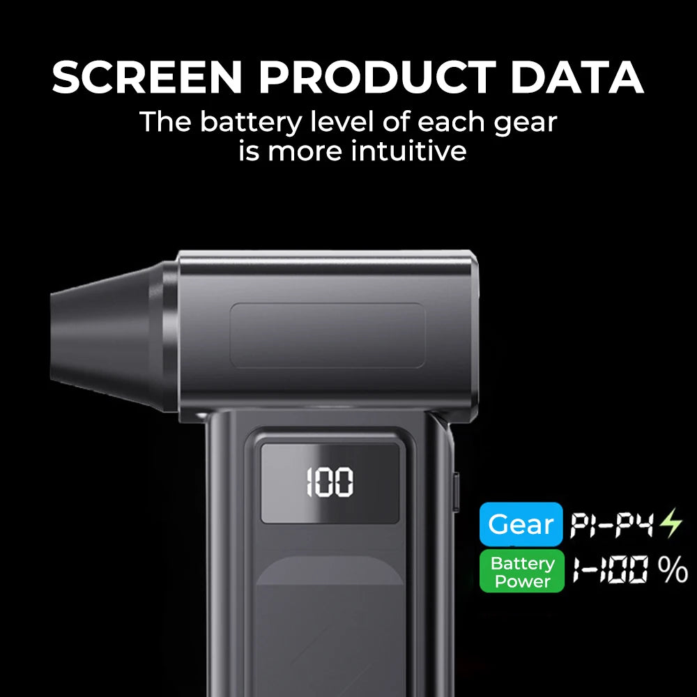 Turbo Jet Fan 100000RPM - Profesjonalna Dmuchawa Bezszczotkowa | 2x Baterie 21700